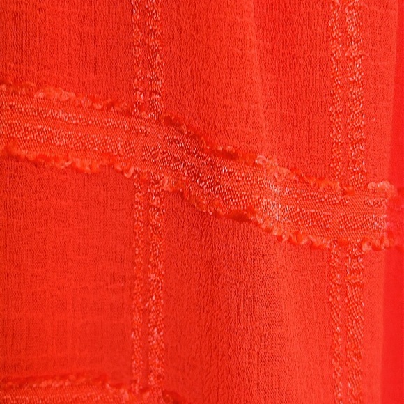 Host Pick 💕 Nanette Lepore size 8 Calypso Red V neck knee length dress. - Picture 11 of 14